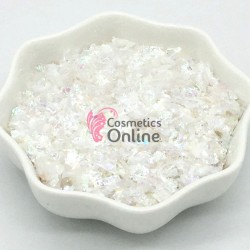 Fulgi de gheata, paiete pentru unghii Cod PFG012 Alb Mermaid Effect